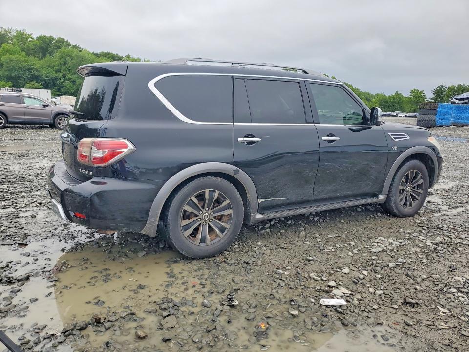 2017 Nissan Armada VIN JN8AY2NE7H9706567 COPART salvage auction — MECHANICAL, Nj - Certificate Of Title, sold $2,650 on 2026-07-13 (photo 3)