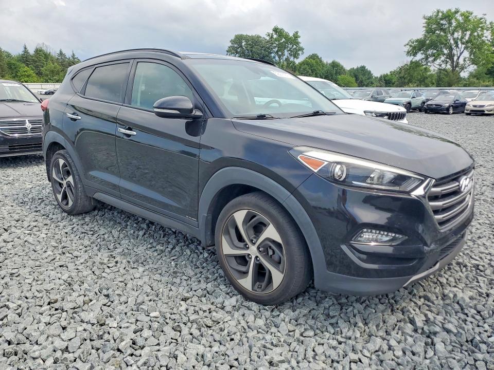 2016 Hyundai Tucson VIN KM8J33A22GU136853 COPART salvage auction — HAIL, OH - CERT OF TITLE-SALVAGE, sold $3,750 on 2026-07-27 (photo 4)