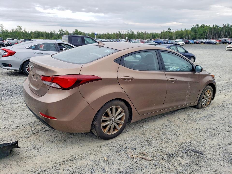 2015 Hyundai Elantra VIN KMHDH4AE9FU455034 COPART salvage auction — MECHANICAL, Ns - Cert Of Registration, sold $15 on 2026-07-30 (photo 3)