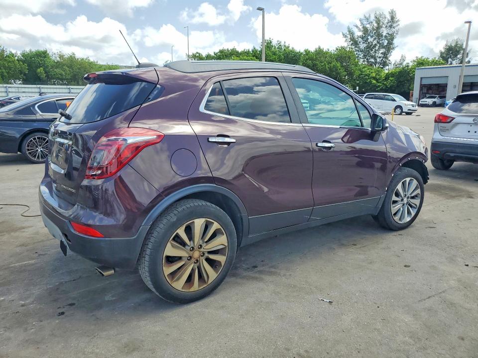 2018 Buick Encore VIN KL4CJASB2JB543476 COPART salvage auction — FRONT END, Ga - Cert Of Title-Salvage, sold $950 on 2026-07-15 (photo 3)
