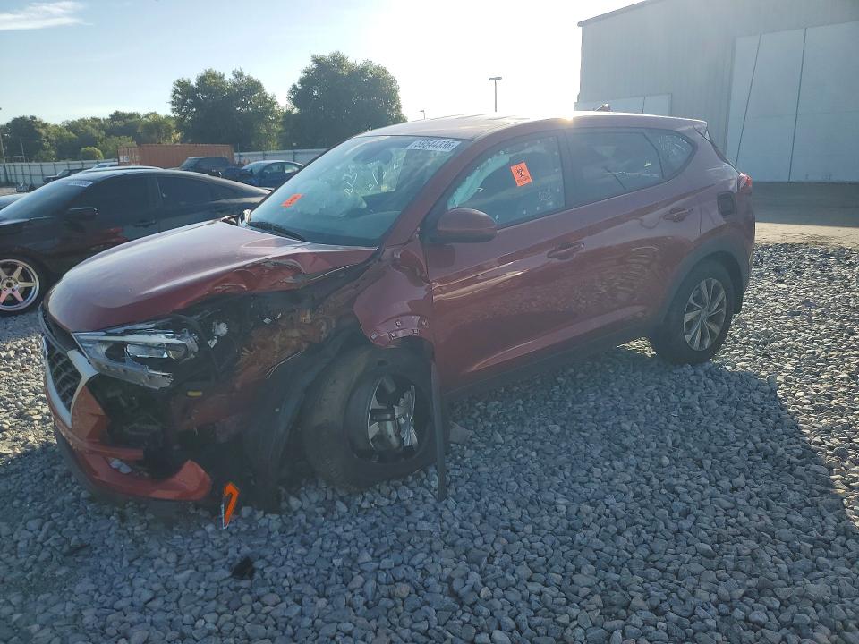 2021 Hyundai Tucson VIN KM8J23A49MU325743 COPART salvage auction — FRONT END, Fl - Certificate Of Destruction, sold $2,900 on 2026-07-20 (photo 1)