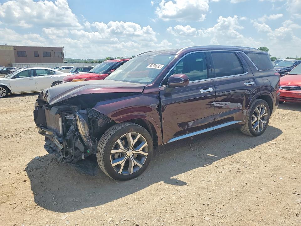 2021 Hyundai Palisade VIN KM8R54HE8MU283953 COPART salvage auction — FRONT END, Mo - Salvage Certificate Of Title, sold $100 on 2026-07-30 (photo 1)