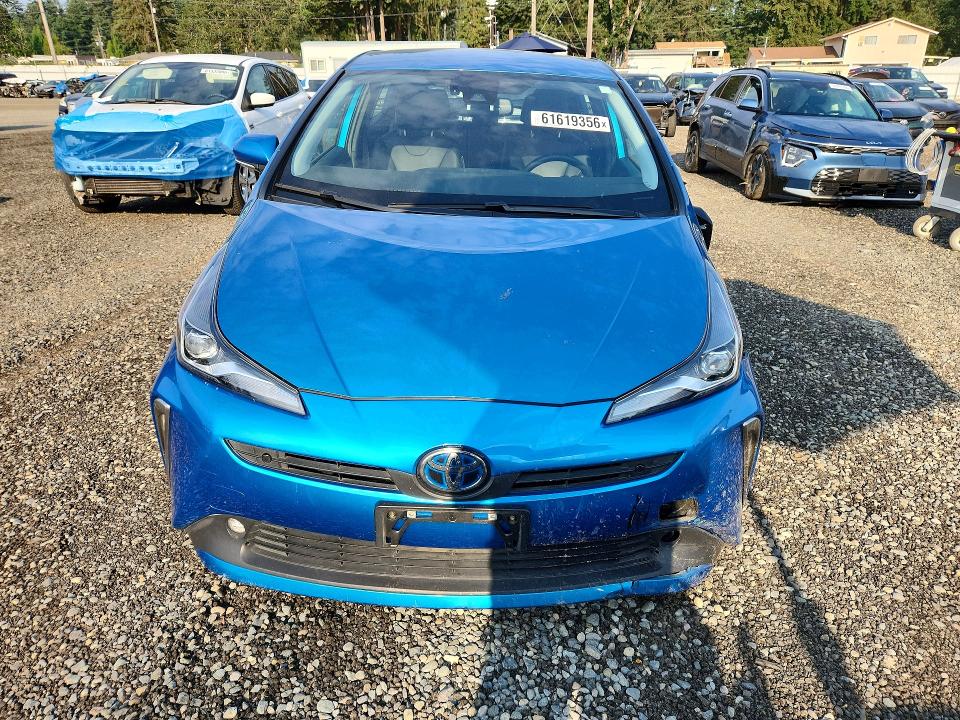 2021 Toyota Prius VIN JTDL9MFU3M3025371 COPART salvage auction — FRONT END, WA - BILL OF SALE, sold $8,700 on 2026-07-31 (photo 5)