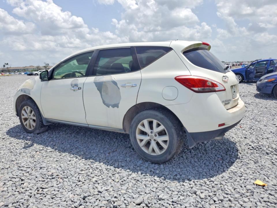 2013 Nissan Murano VIN JN8AZ1MU5DW212400 COPART salvage auction — MINOR DENT/SCRATCHES, Fl - Certificate Of Title, sold $325 on 2026-07-17 (photo 2)