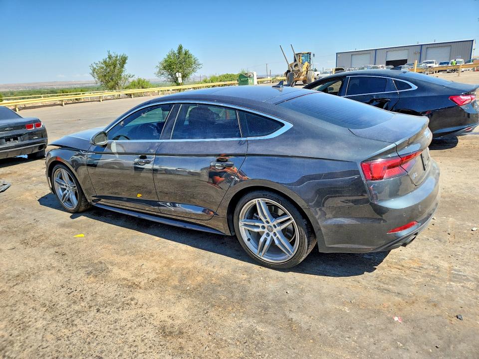 2018 Audi A5 VIN WAUENCF51JA027809 COPART salvage auction — FRONT END, Salvage Title, sold $7,900 on 2026-08-20 (photo 2)
