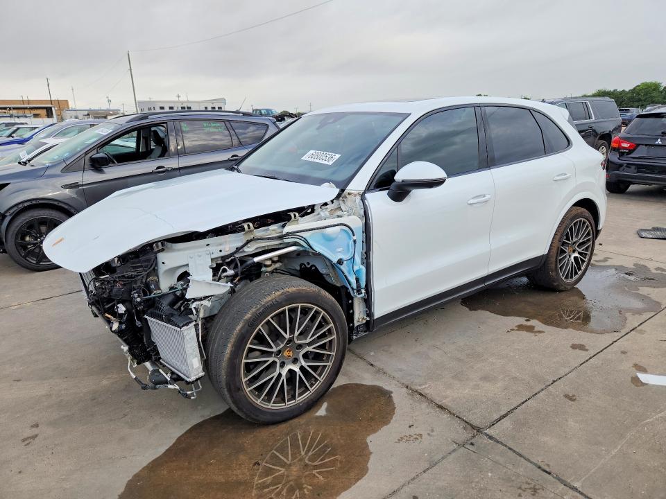2022 Porsche Cayenne VIN WP1AA2AYXNDA05917 COPART salvage auction — FRONT END, TX - SALVAGE VEHICLE TITLE (P), sold $22,200 on 2026-07-23 (photo 1)