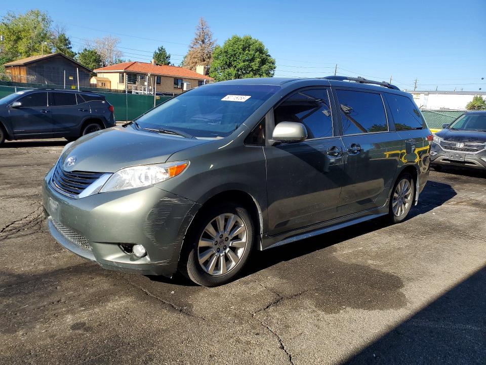 2014 Toyota Sienna VIN 5TDJK3DC9ES089219 COPART salvage auction — SIDE, Co - Rebuilt Salvage - Dealer Only, sold $600 on 2026-07-21 (photo 1)