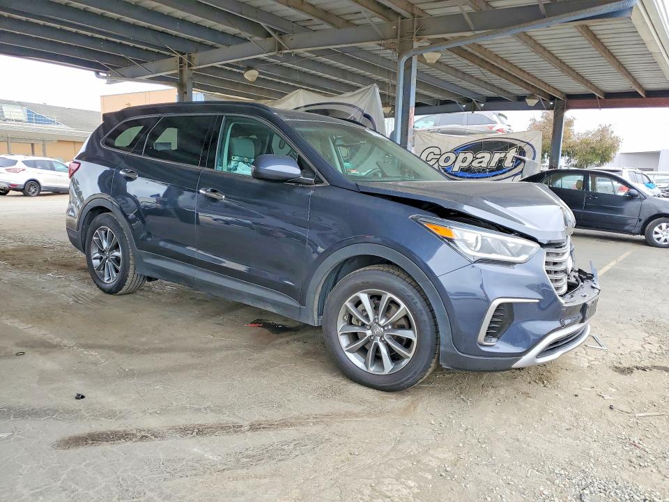 2017 Hyundai Santa fe VIN KM8SM4HF8HU234593 COPART salvage auction — FRONT END, Ca - Salvage Certificate, sold $15 on 2026-07-30 (photo 4)