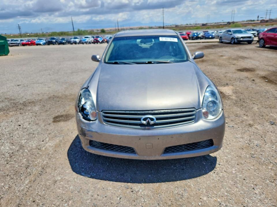 2006 Infiniti G35 VIN JNKCV51E06M511455 COPART salvage auction — FRONT END, Az - Cert Of Title - Salvage, sold $300 on 2026-07-31 (photo 5)