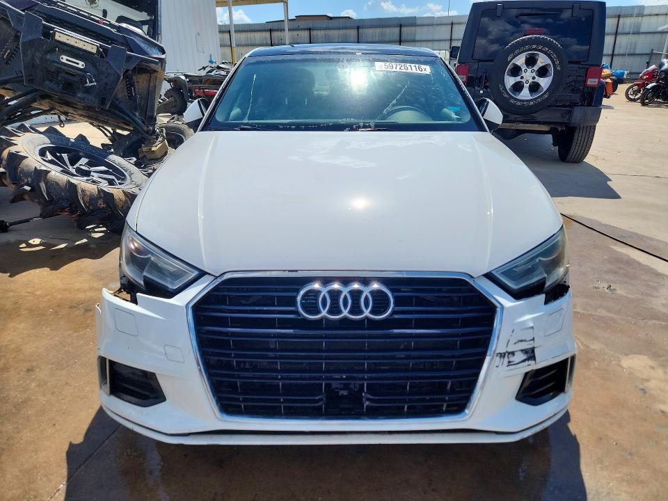 2018 Audi A3 VIN WAUAUGFF0J1031237 COPART salvage auction — FRONT END, Tx - Certificate Of Title, sold $3,700 on 2026-08-31 (photo 5)