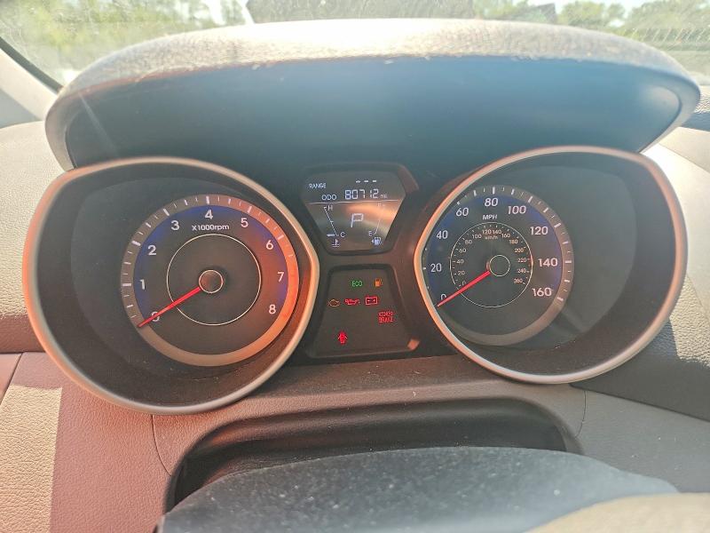 2013 Hyundai Elantra VIN KMHDH4AE4DU955485 COPART salvage auction — REAR END, MD - CERT OF SALVAGE > 75% DAMAGE (P), sold $500 on 2026-07-28 (photo 9)