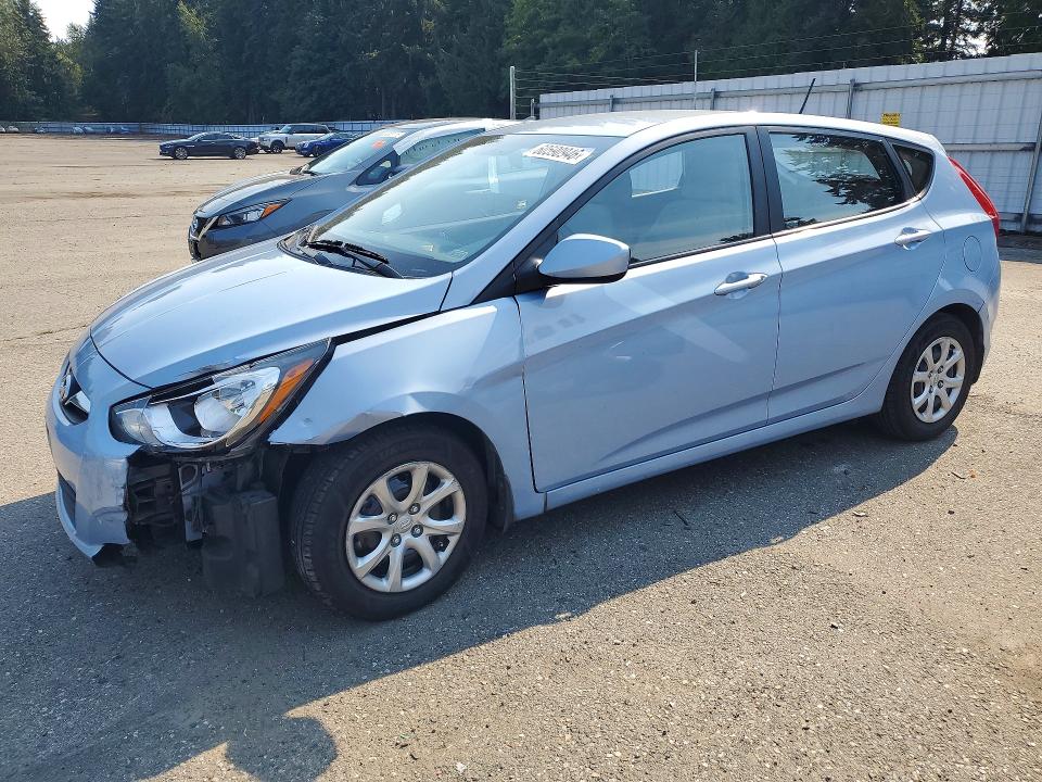 2013 Hyundai Accent VIN KMHCT5AEXDU126226 COPART salvage auction — FRONT END, Wa - Bill Of Sale, sold $2,000 on 2026-07-27 (photo 1)