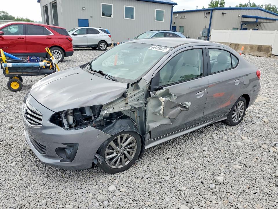 2019 Mitsubishi Mirage VIN ML32F3FJ0KHF07807 COPART salvage auction — FRONT END, Oh - Cert Of Title-Salvage, sold $90 on 2026-07-24 (photo 1)
