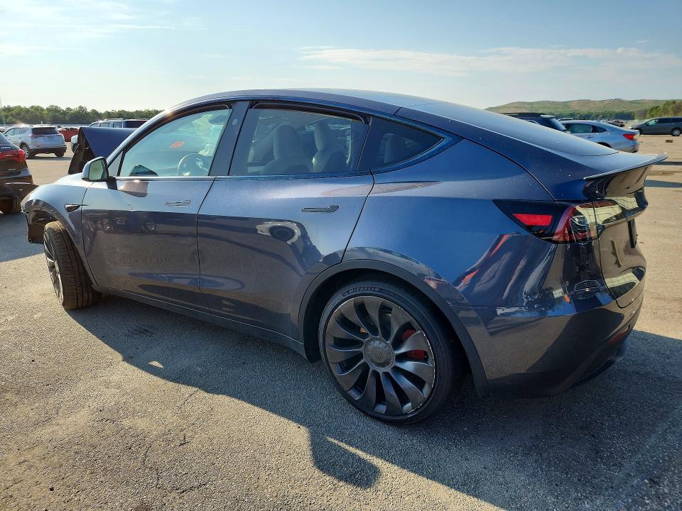 2023 Tesla Model y VIN 7SAYGDEF2PF968117 COPART salvage auction — FRONT END, Ny - Mv-907A Salvage Certificate, sold $100 on 2026-07-27 (photo 2)