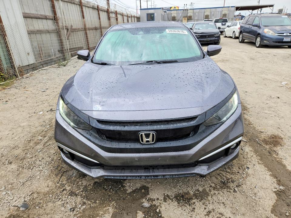 2019 Honda Civic VIN 19XFC1F36KE216762 COPART salvage auction — REAR END, Ca - Salvage Certificate, sold $5,900 on 2026-07-30 (photo 5)