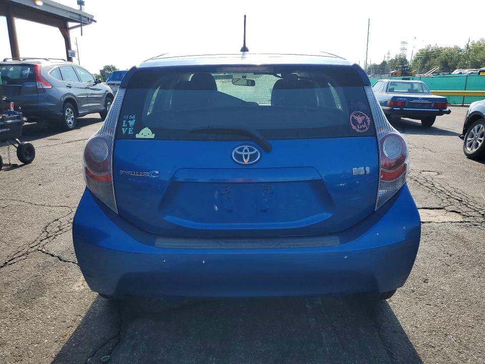 2012 Toyota Prius VIN JTDKDTB33C1527650 COPART salvage auction — FRONT END, Salvage Title, sold $450 on 2026-07-28 (photo 6)