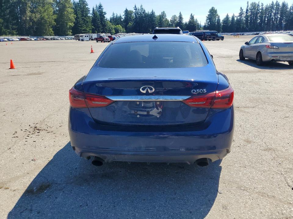 2018 Infiniti Q50 VIN JN1EV7AP9JM358528 COPART salvage auction — REAR END, Salvage Title, sold $9,100 on 2026-07-20 (photo 6)