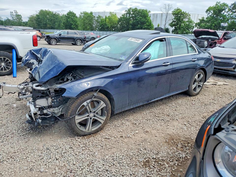 2017 Mercedes-benz E-klasse VIN WDDZF4KB7HA181136 COPART salvage auction — FRONT END, Nj - Cert Of Title-Salvage, sold $1,650 on 2026-08-17 (photo 1)