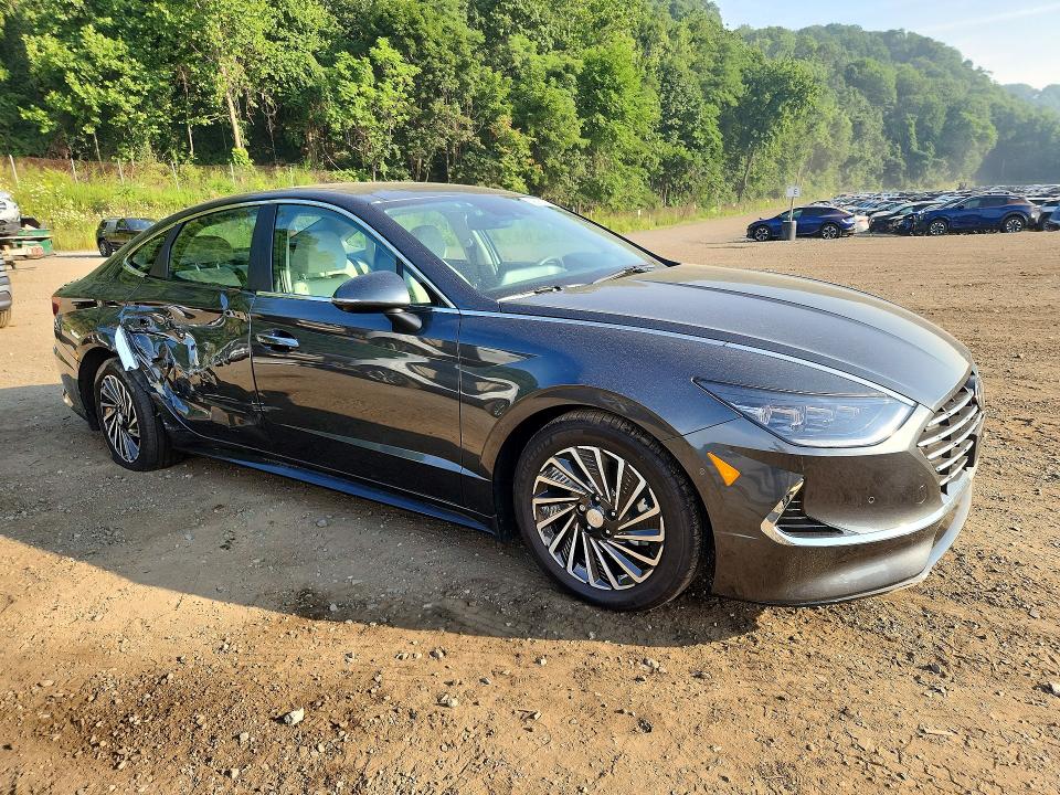2023 Hyundai Sonata VIN KMHL54JJ9PA068780 COPART salvage auction — SIDE, NY - MV-907A SALVAGE CERTIFICATE, sold $3,100 on 2026-07-21 (photo 4)