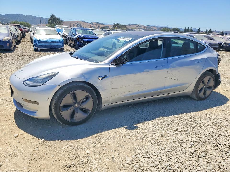2018 Tesla Model 3 VIN 5YJ3E1EA6JF078498 COPART salvage auction — REAR END, Ca - Salvage Certificate, sold $4,400 on 2026-07-28 (photo 1)