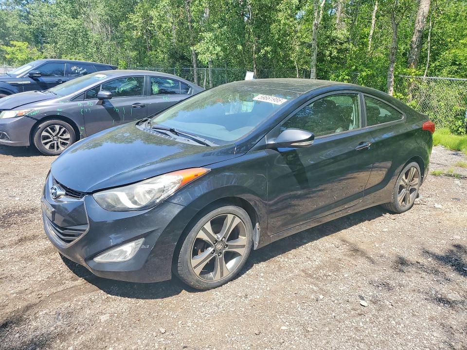 2013 Hyundai Elantra VIN KMHDH6AE3DU002147 COPART salvage auction — MINOR DENT/SCRATCHES, On - Permit No Brand - Unfit, sold $400 on 2026-07-21 (photo 1)