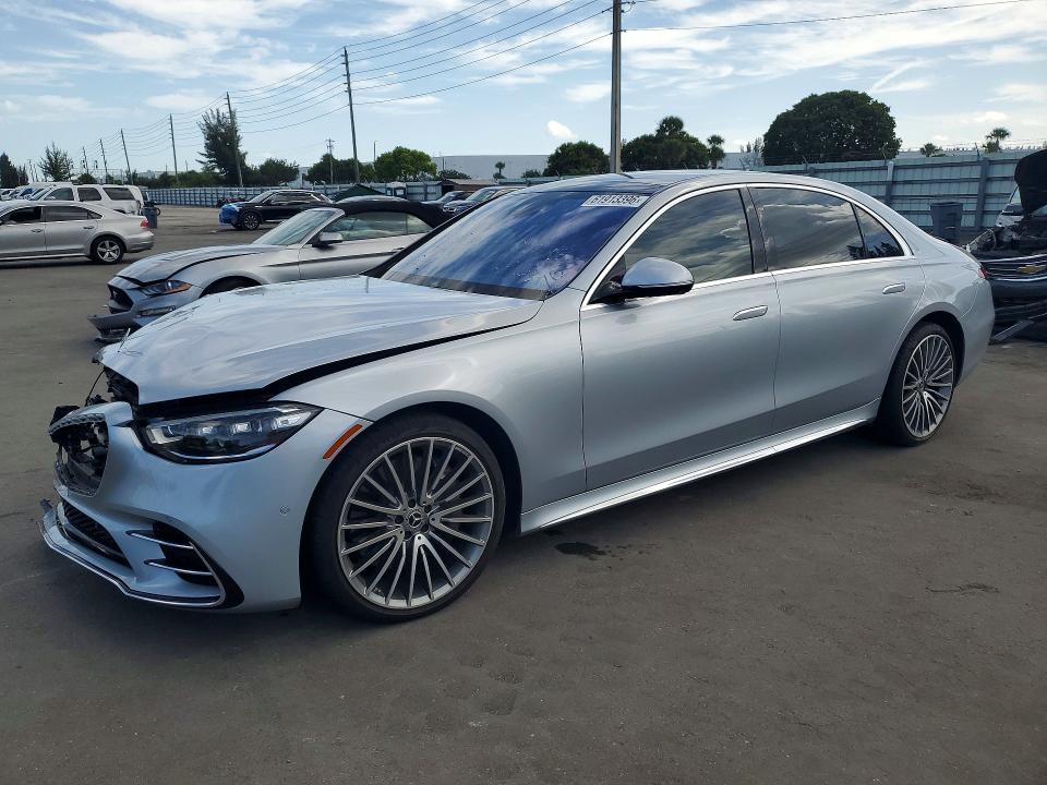 2022 Mercedes-benz S-klasse VIN W1K6G6DB8NA147016 — COPART salvage auction photo