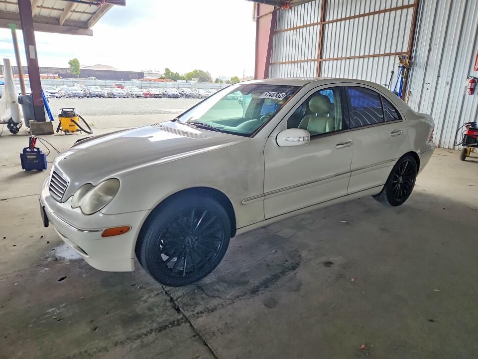 2002 Mercedes-benz C class VIN WDBRF64J22F249121 COPART salvage auction — FRONT END, CA - SALVAGE CERTIFICATE, sold $250 on 2026-07-27 (photo 1)
