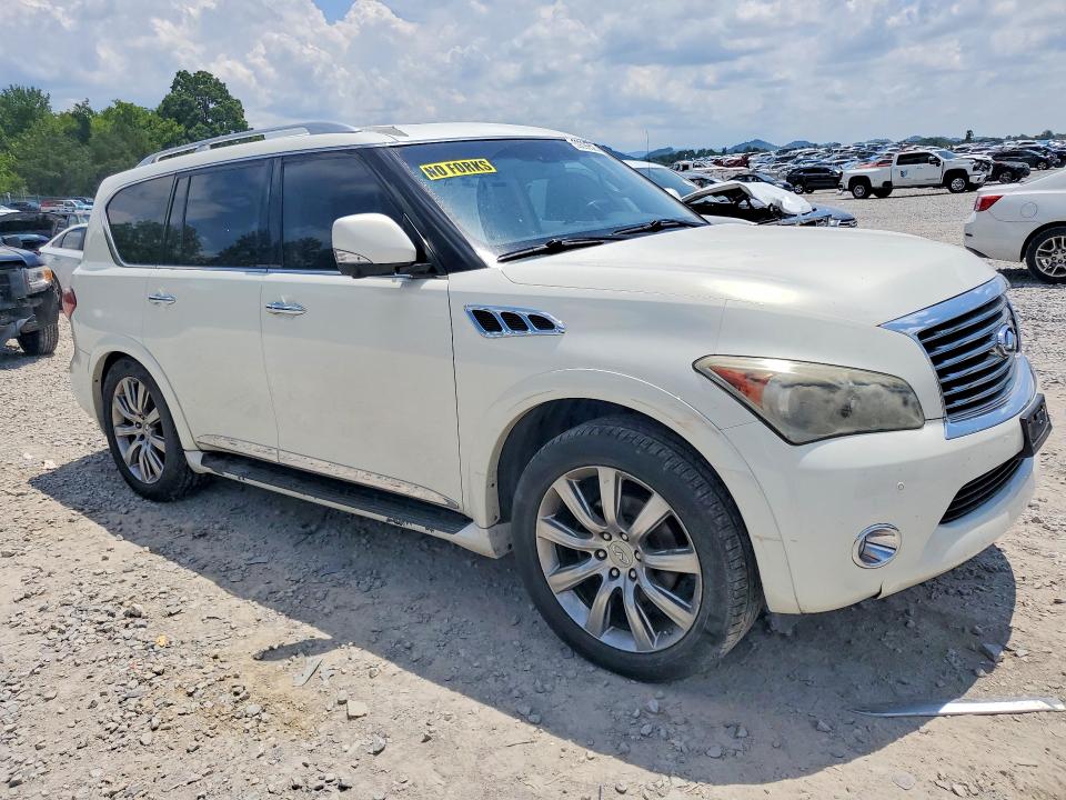 2012 Infiniti Qx56 VIN JN8AZ2NE0C9023311 COPART salvage auction — MINOR DENT/SCRATCHES, TN - CERTIFICATE OF TITLE, sold $1,500 on 2026-07-28 (photo 4)