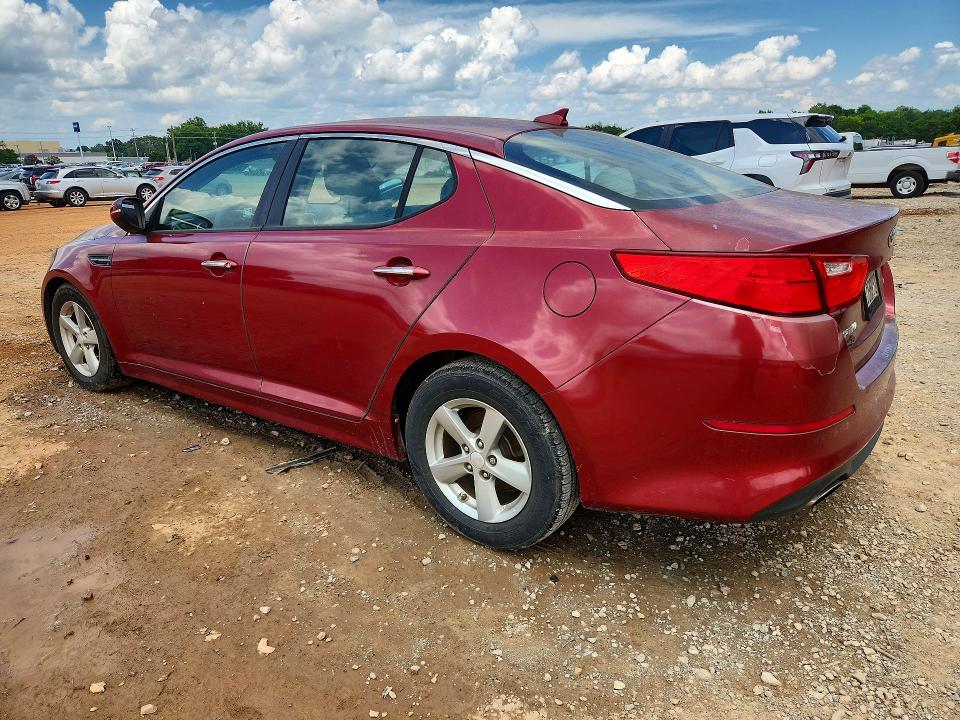 2014 Kia Optima VIN 5XXGM4A72EG288759 COPART salvage auction — FRONT END, Al - Certificate Of Title, sold $450 on 2026-07-29 (photo 2)