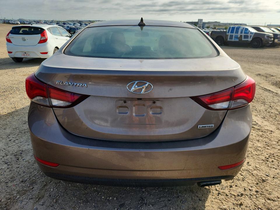 2014 Hyundai Elantra VIN KMHDH4AH3EU144188 COPART salvage auction — SIDE, Ab - Bos - Salvage, sold $1,350 on 2026-07-23 (photo 6)