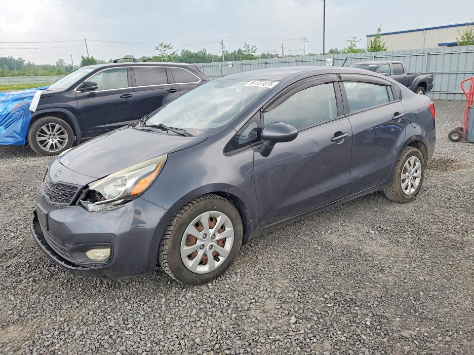 2013 Kia Rio VIN KNADM4A33D6131963 COPART salvage auction — FRONT END, On - Permit No Brand - Unfit, sold $225 on 2026-07-28 (photo 1)