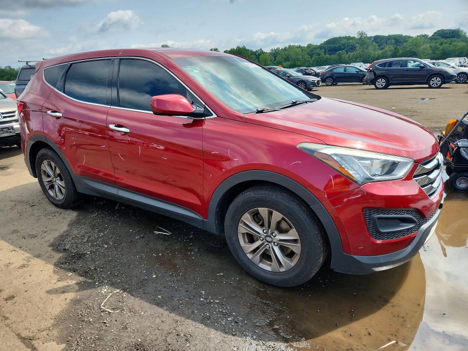 2016 Hyundai Santa fe VIN 5XYZTDLB6GG326179 COPART salvage auction — VANDALISM, Ct - Cert Of Title-Salvage, sold $1,700 on 2026-07-31 (photo 4)