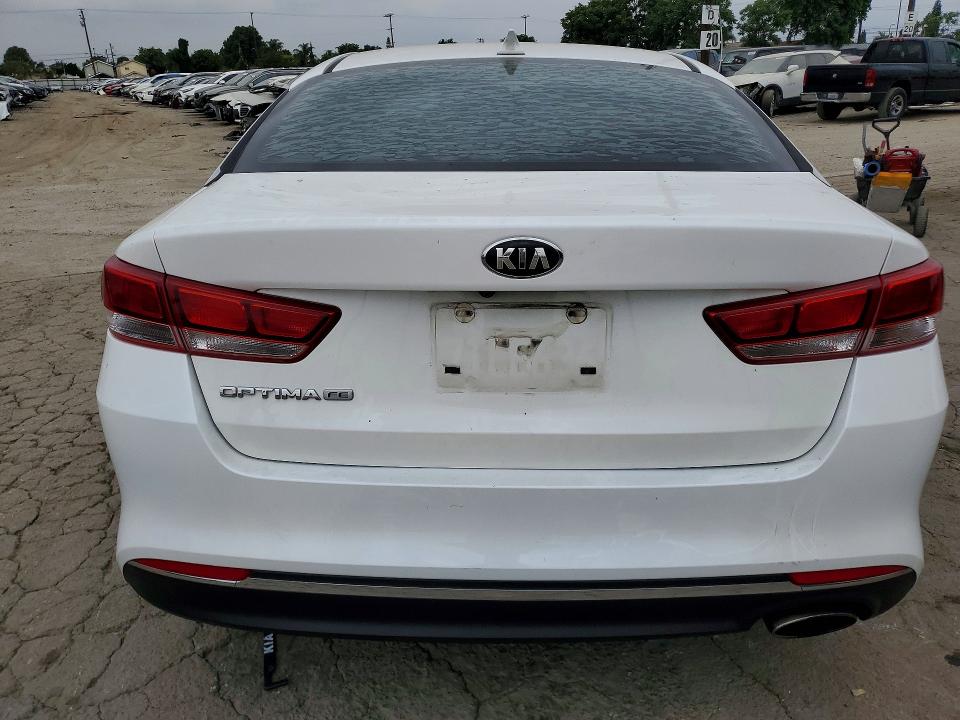 2016 Kia Optima VIN KNAGT4L3XG5076080 COPART salvage auction — FRONT END, Ca - Salvage Certificate, sold $1,350 on 2026-07-16 (photo 6)