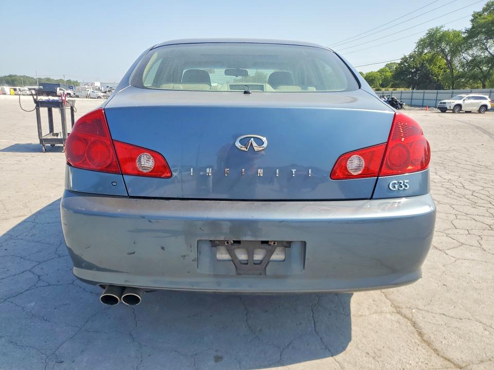 2006 Infiniti G35 VIN JNKCV51E86M505757 COPART salvage auction — FRONT END, Tn - Salvage Certificate, sold $250 on 2026-07-08 (photo 6)