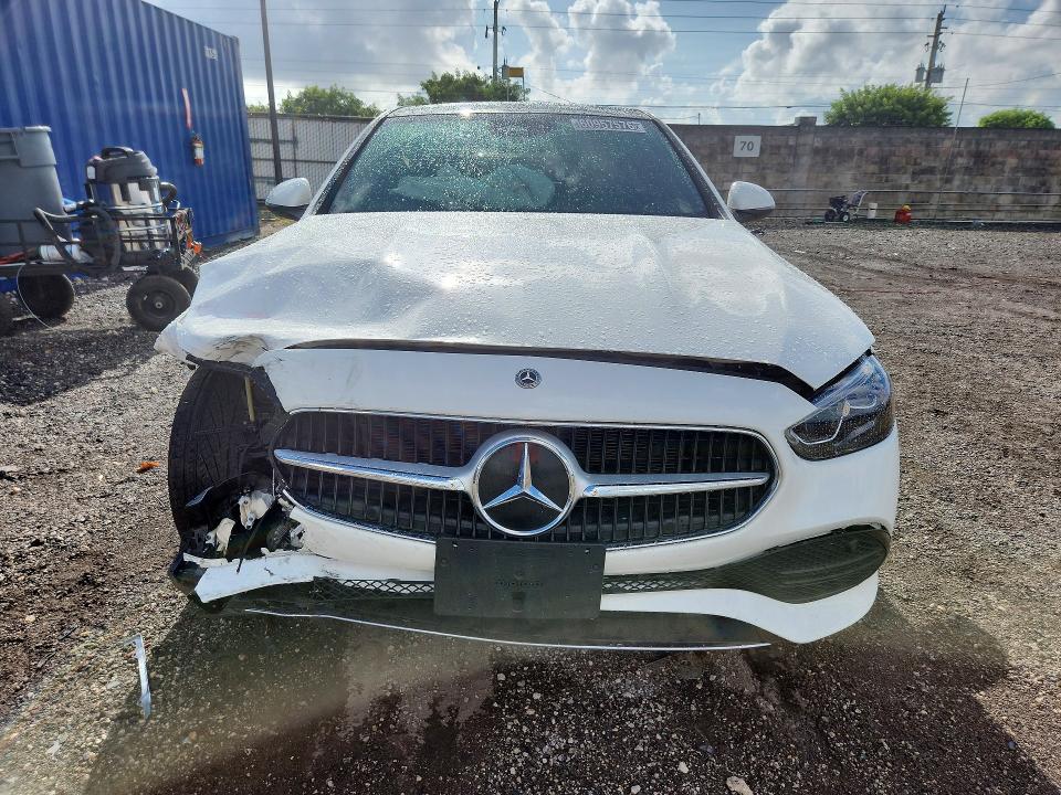 2025 Mercedes-benz C class VIN W1KAF4GB6SR252809 COPART salvage auction — FRONT END, Fl - Certificate Of Destruction, sold $13,700 on 2026-08-12 (photo 5)