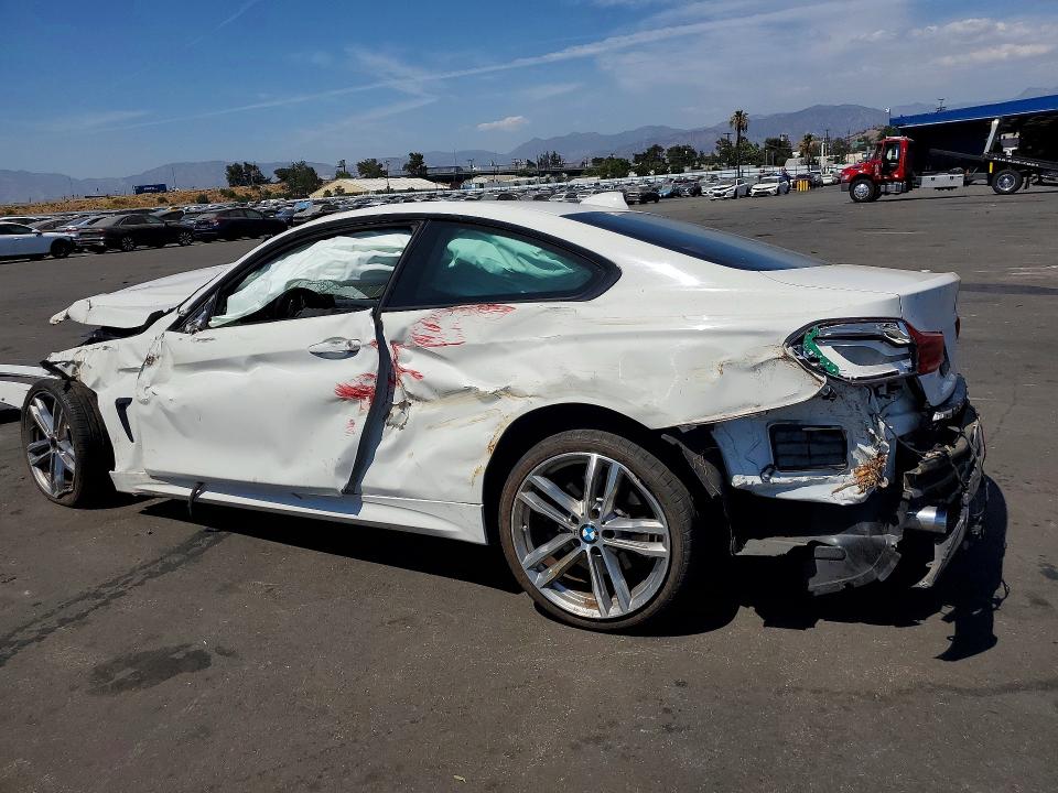 2018 BMW 4er VIN WBA4W7C55JAB87943 COPART salvage auction — ROLLOVER, Ca - Salvage Certificate, sold $550 on 2026-08-10 (photo 2)