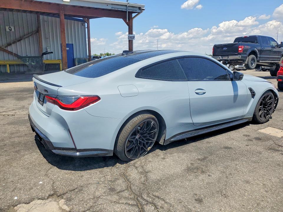 2023 BMW M4 VIN WBS43AZ05PCL25861 COPART salvage auction — REAR END, CO - PUBLIC - SALVAGE TITLE (P), sold $37,000 on 2026-09-03 (photo 3)
