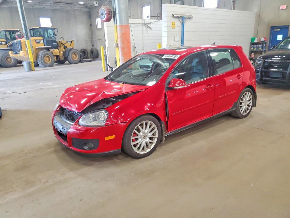 2007 Volkswagen Gti VIN WVWHV71K87W099171 COPART salvage auction — FRONT END, Mn - Cert Of Title-Salvage, sold $250 on 2026-07-21 (photo 1)