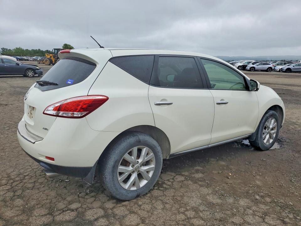2011 Nissan Murano VIN JN8AZ1MW5BW187240 COPART salvage auction — FRONT END, Pa - Certificate Of Salvage, sold $425 on 2026-07-10 (photo 3)