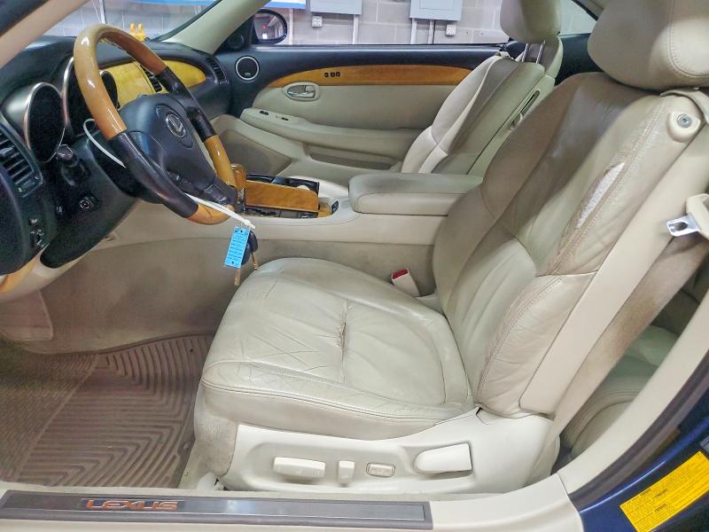 2002 Lexus Sc 430 VIN JTHFN48YX20034560 COPART salvage auction — MINOR DENT/SCRATCHES, Wv - Certificate Of Title, sold $5,800 on 2026-08-01 (photo 7)