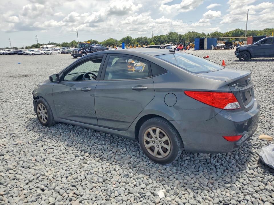 2012 Hyundai Accent VIN KMHCT4AE4CU244507 COPART salvage auction — FRONT END, Fl - Cert Of Title Slvg Rebuildable, sold $800 on 2026-07-31 (photo 2)