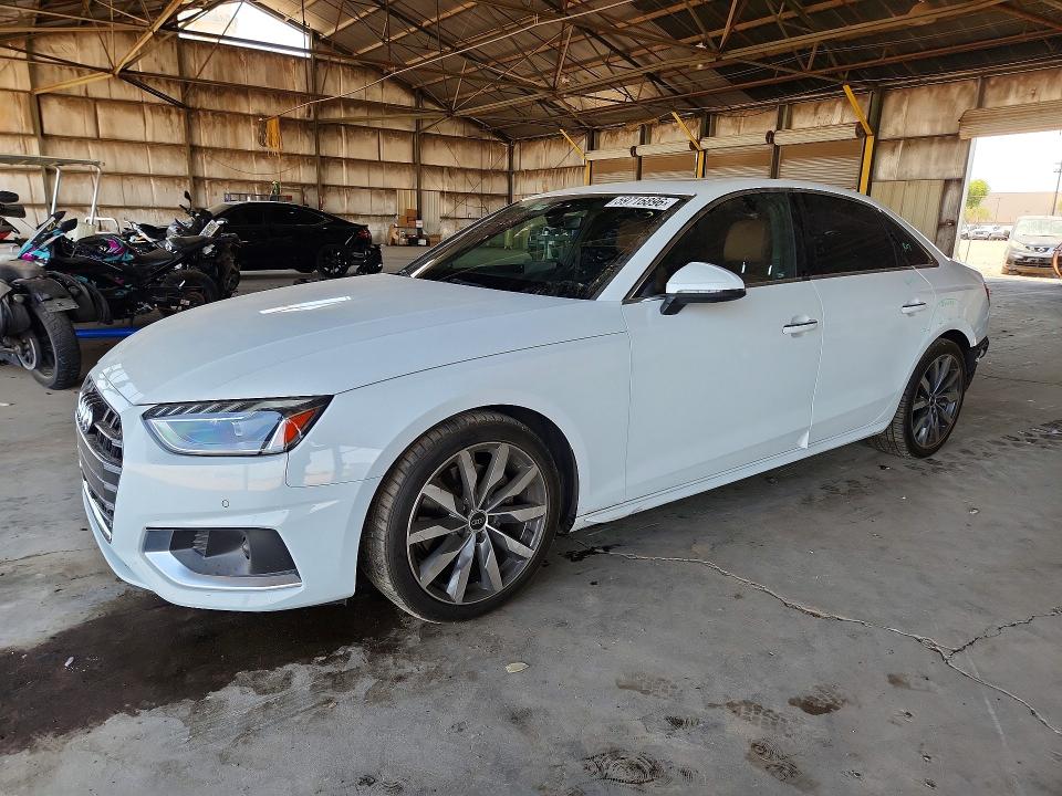 2021 Audi A4 VIN WAUBBAF40MN012786 — COPART salvage auction photo