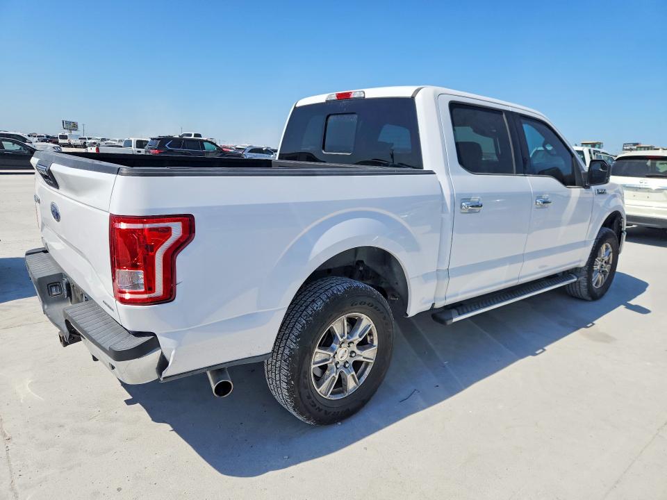 2016 Ford F-150 VIN 1FTEW1CF8GKF16356 COPART salvage auction — REAR END, Tx - Salvage Vehicle Title, sold $12,600 on 2026-07-31 (photo 3)