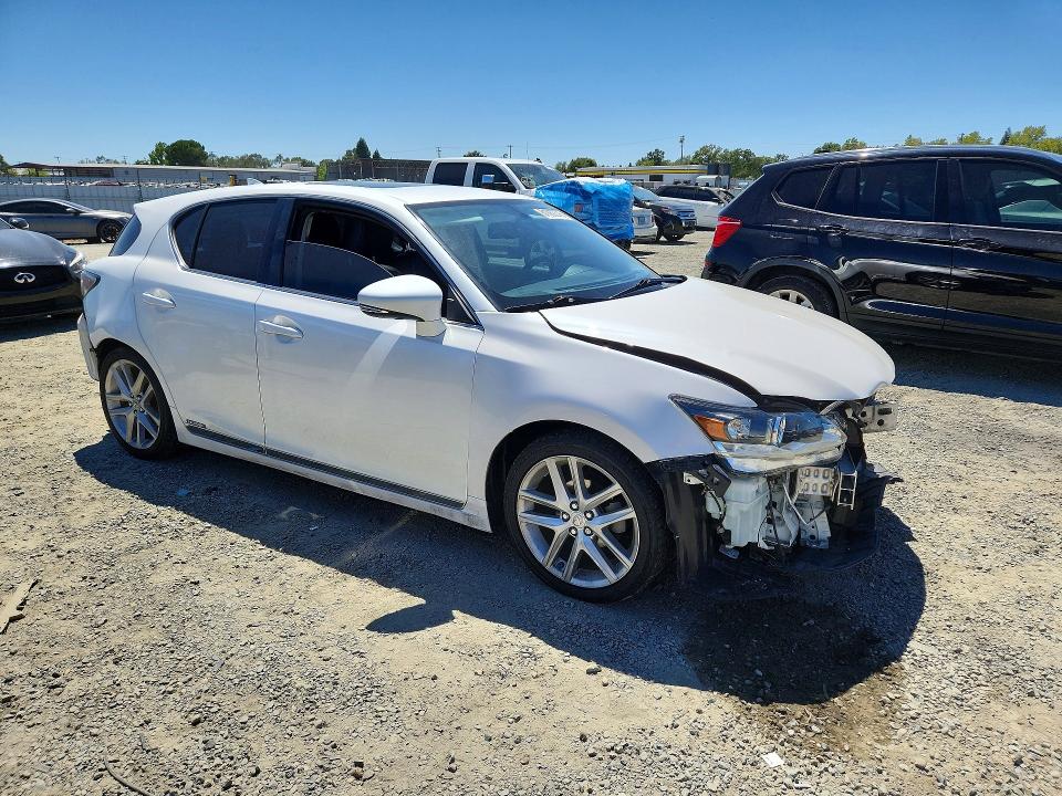 2016 Lexus Ct 200 VIN JTHKD5BH5G2274403 COPART salvage auction — REAR END, Ca - Salvage Certificate, sold $425 on 2026-07-30 (photo 4)