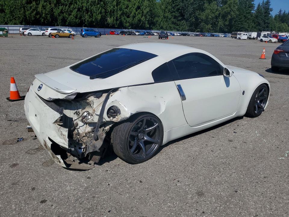 2004 Nissan 350z VIN JN1AZ34E44M155427 COPART salvage auction — REAR END, WA - BILL OF SALE, sold $7,700 on 2026-08-17 (photo 3)
