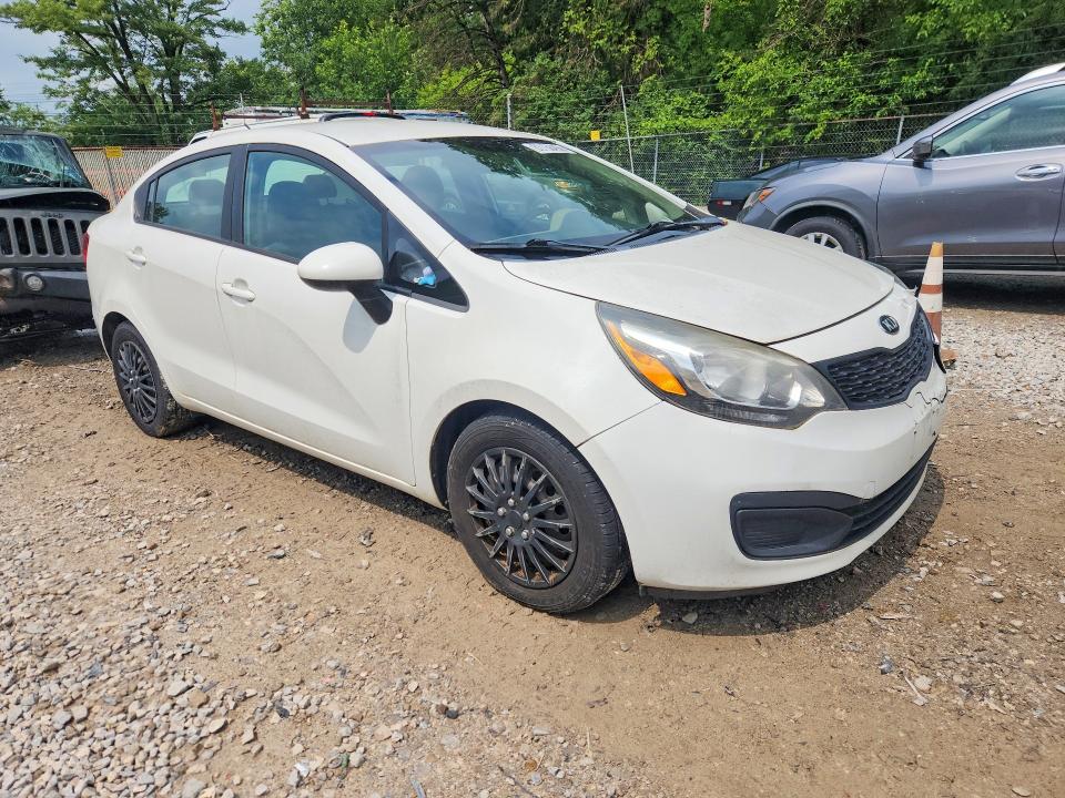 2014 Kia Rio VIN KNADM4A32E6361950 COPART salvage auction — FRONT END, Oh - Certificate Of Title, sold $90 on 2026-07-29 (photo 4)