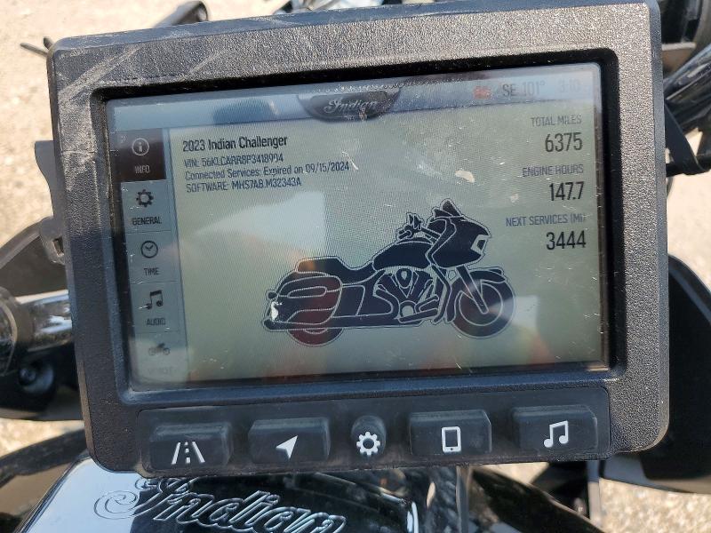 2023 Indian motorcycle co. Challenger VIN 56KLCARR8P3418904 COPART salvage auction — ROLLOVER, IA - CERT OF TITLE-SALVAGE TITLE, sold $1,700 on 2026-10-01 (photo 7)