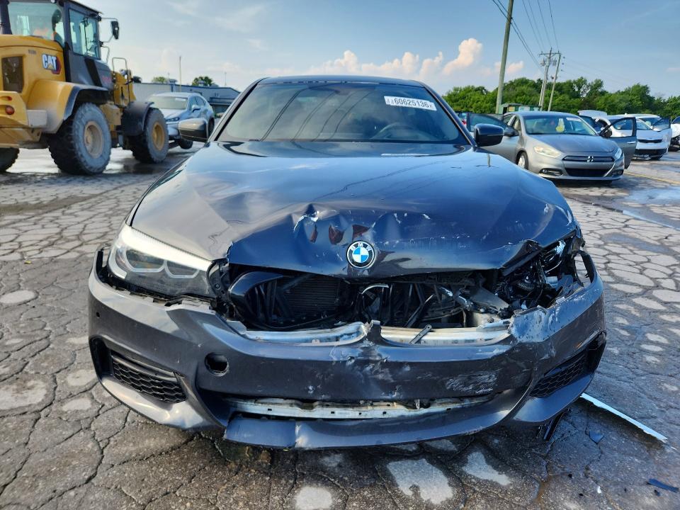 2018 BMW 5er VIN WBAJE5C54JWA96532 COPART salvage auction — FRONT END, Tn - Salvage Certificate, sold $7,800 on 2026-08-24 (photo 5)