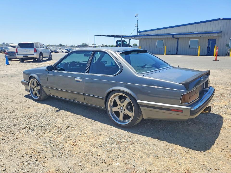 1989 BMW 6 series VIN WBAEC8411K3268049 COPART salvage auction — NORMAL WEAR, CA - DIS/DLR/EXP ONLY CLEAN TITLE, sold $7,000 on 2026-08-04 (photo 2)