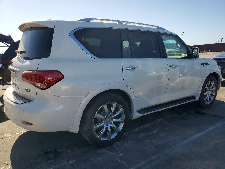 2012 Infiniti Qx56 VIN JN8AZ2NE6C9021322 COPART salvage auction — MECHANICAL, Ca - Dis/Dlr/Exp Only Clean Title, sold $2,100 on 2026-07-31 (photo 3)